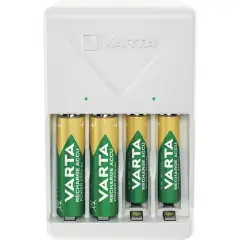 Bon Marché Chargeur pile plug pour 4 piles AAA/AA – VARTA – 57_657_101_451