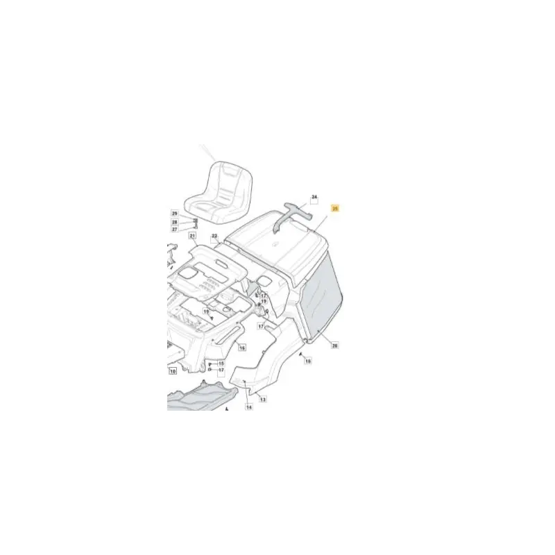 Couvre bac GGP 327110484/0 pour autportée 66 cm Certifié