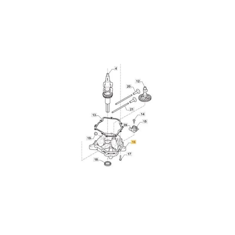 Authentique Carter moteur GGP 118551425/0
