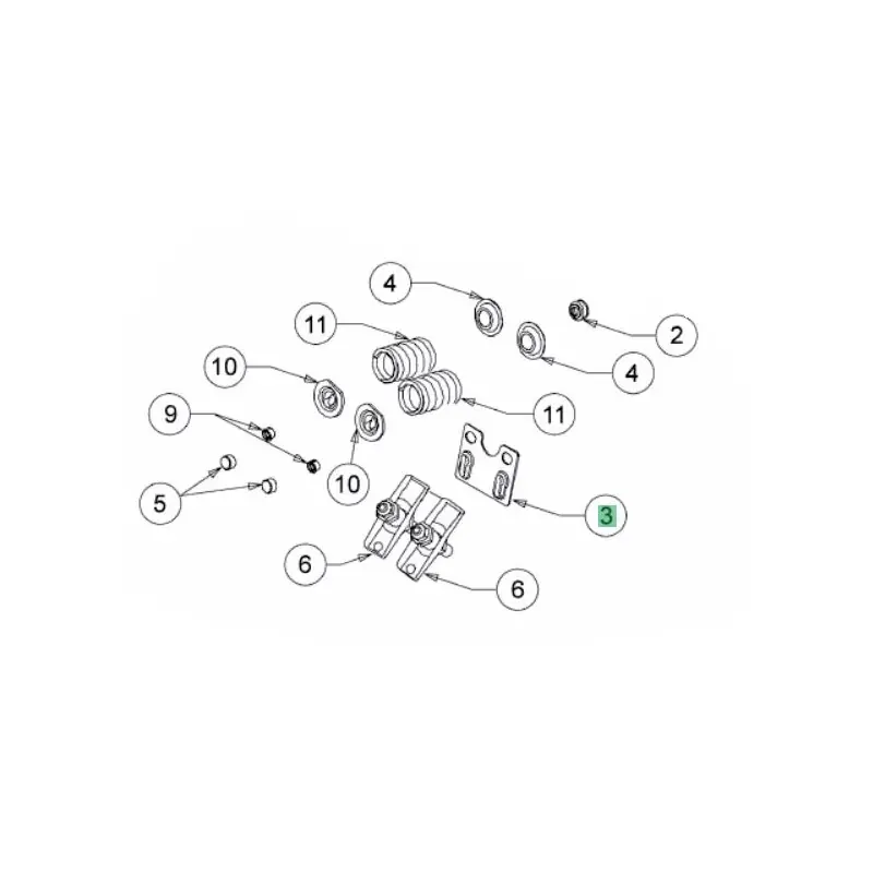 Plaque guide culbuteur MTD 751-11965A Nouvelle Collection