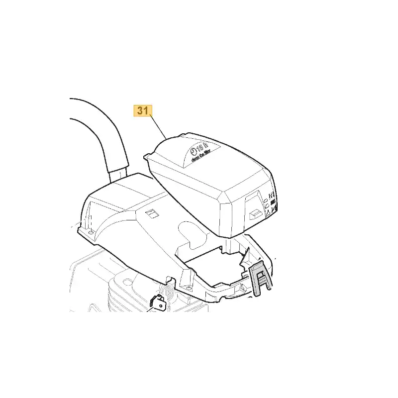 Couvercle de filtre à air tronçonneuse GGP 118801133/0 Marque