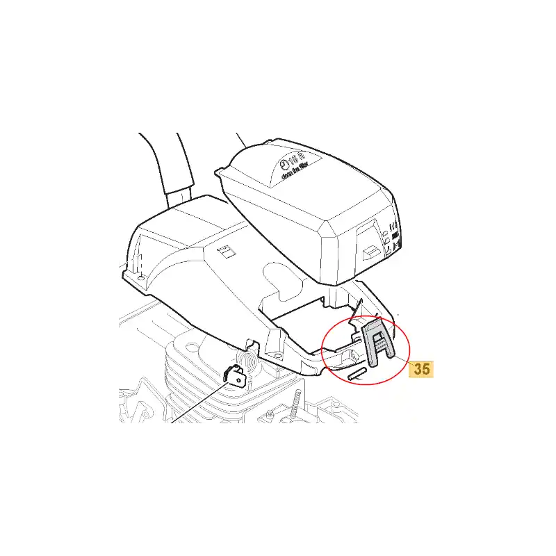Clips de verrouillage couvercle de filtre air tronçonneuse GGP 118800768/0 Bon Marché