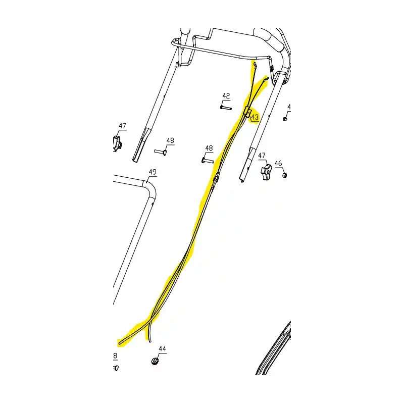 Must-Have Cable traction et frein moteur Titan TTLMP167SP51 1003519001
