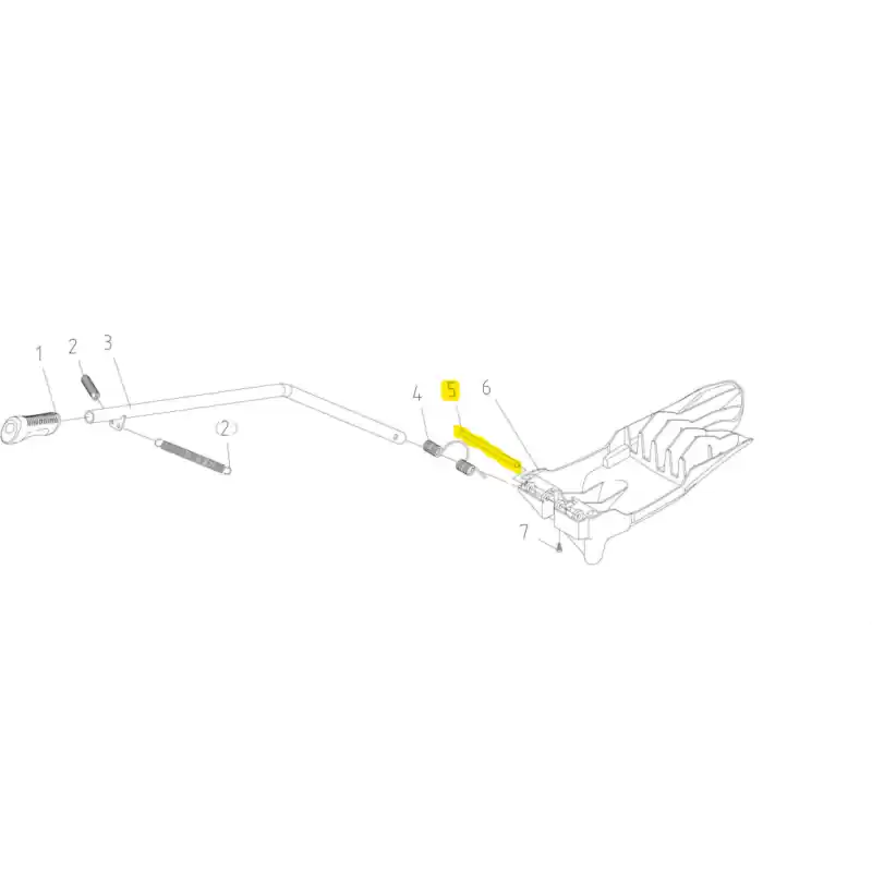 Axe pour kit mulching 86/92/102 cm Colombia Populaire