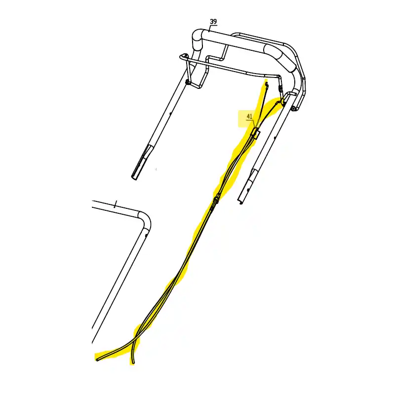 Prix Choc Cable frein et traction pour tondeuse Yard Force GM H51