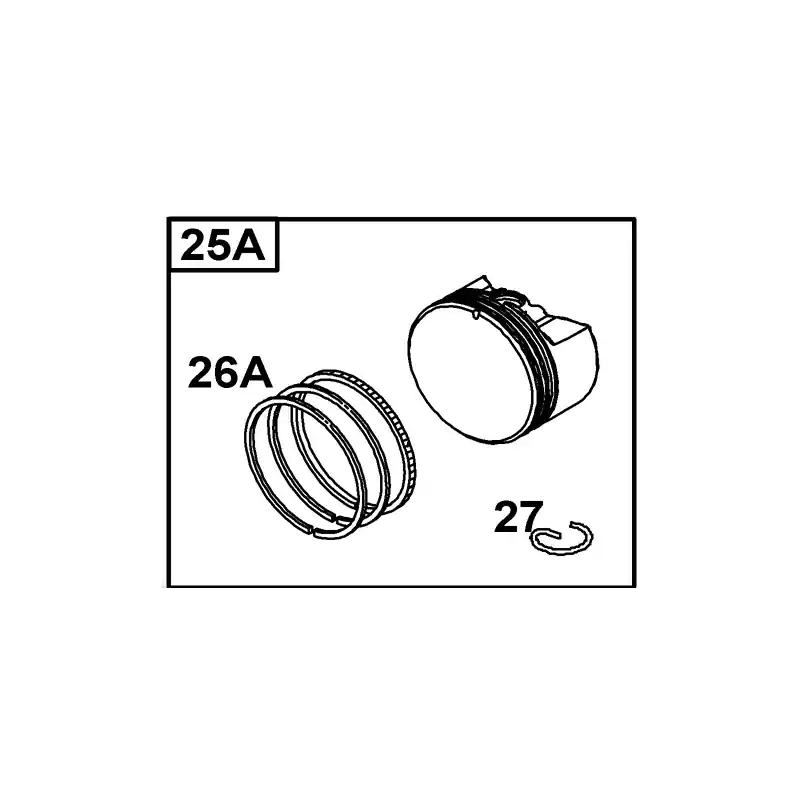 Piston moteur Briggs Straton 84003117 Dernier Modèle
