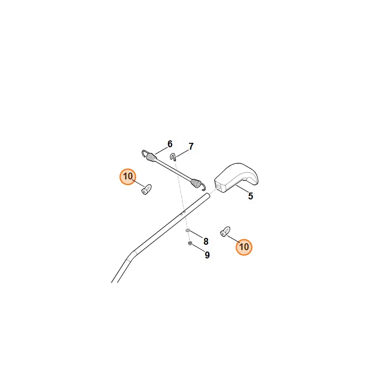 Ecrou anneau pour kit mulching autoportée Viking 9249-488-0900 Super Prix