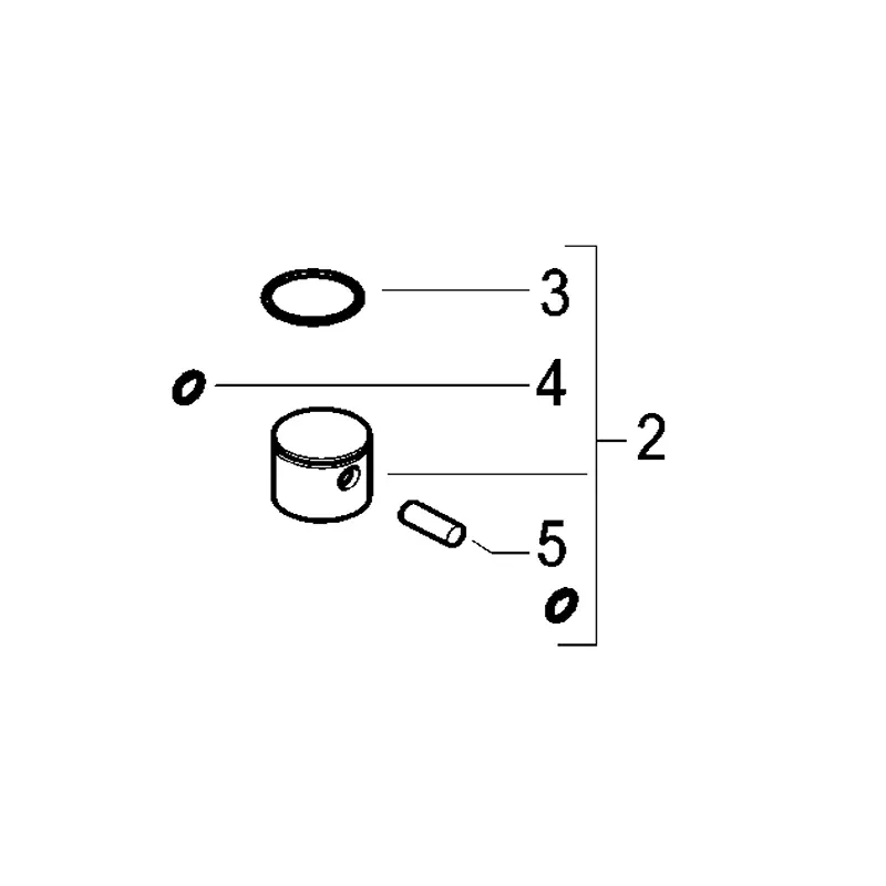 Piston McCulloch 538249179 – Pièce origine pour débroussailleuse Bon Plan