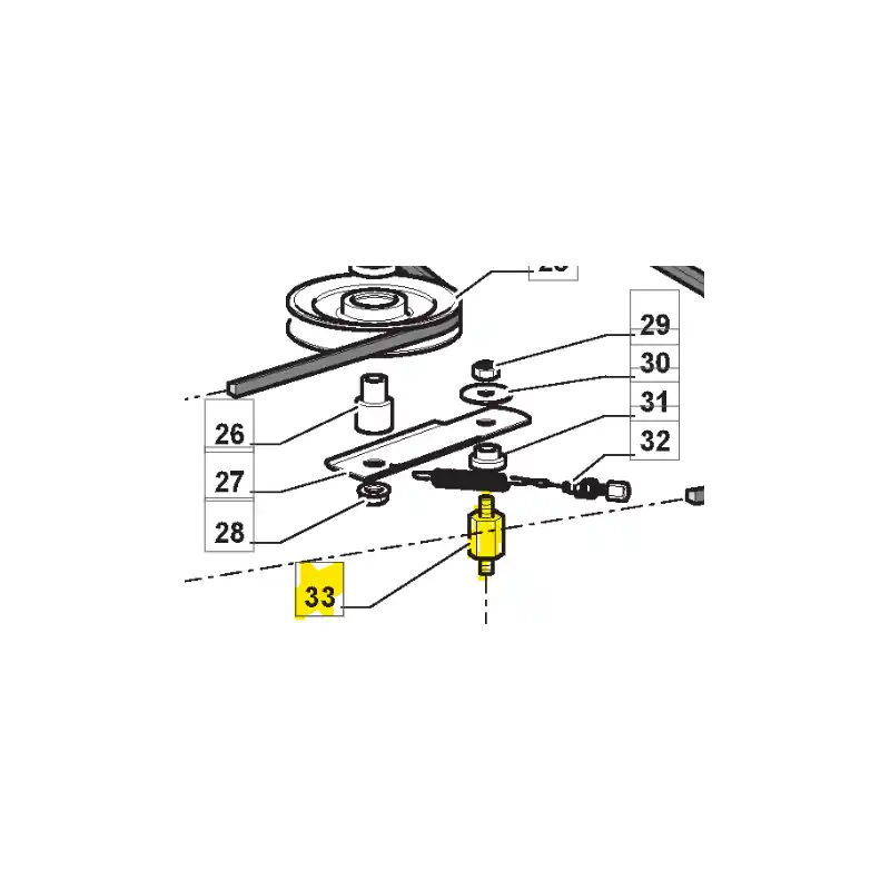 Super Prix Entretoise filetée GGP 125160057/1 – Pièce origine pour tondeuse