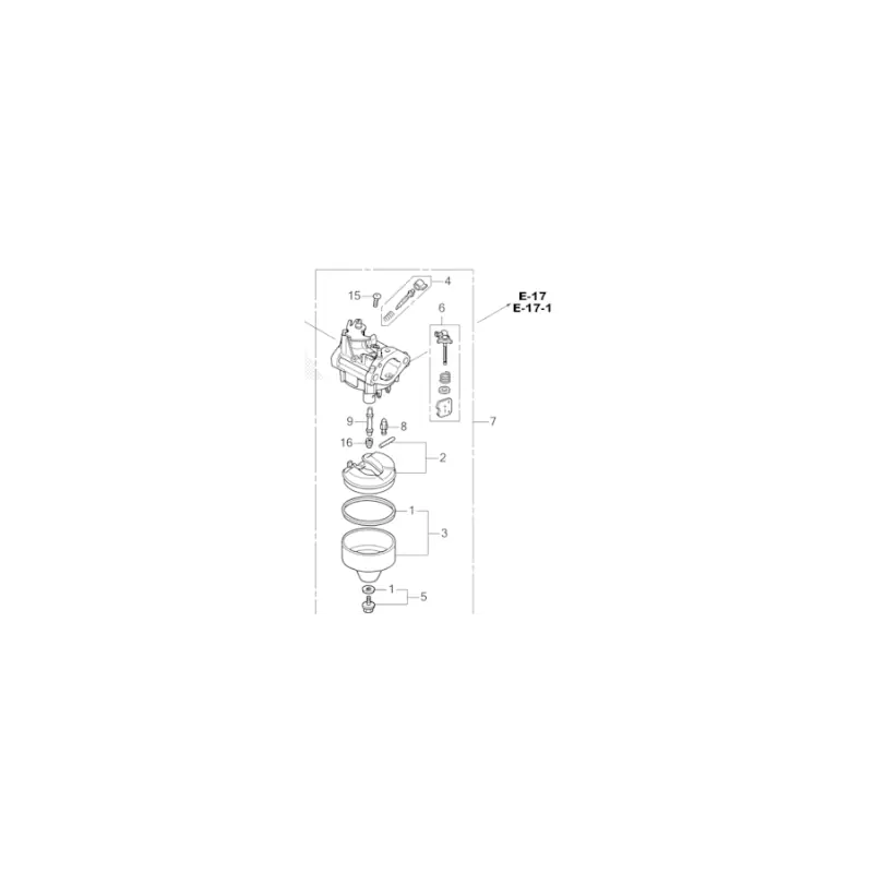 Carburateur Honda 16100Z9S811 – GCV170H pièce origine Marque