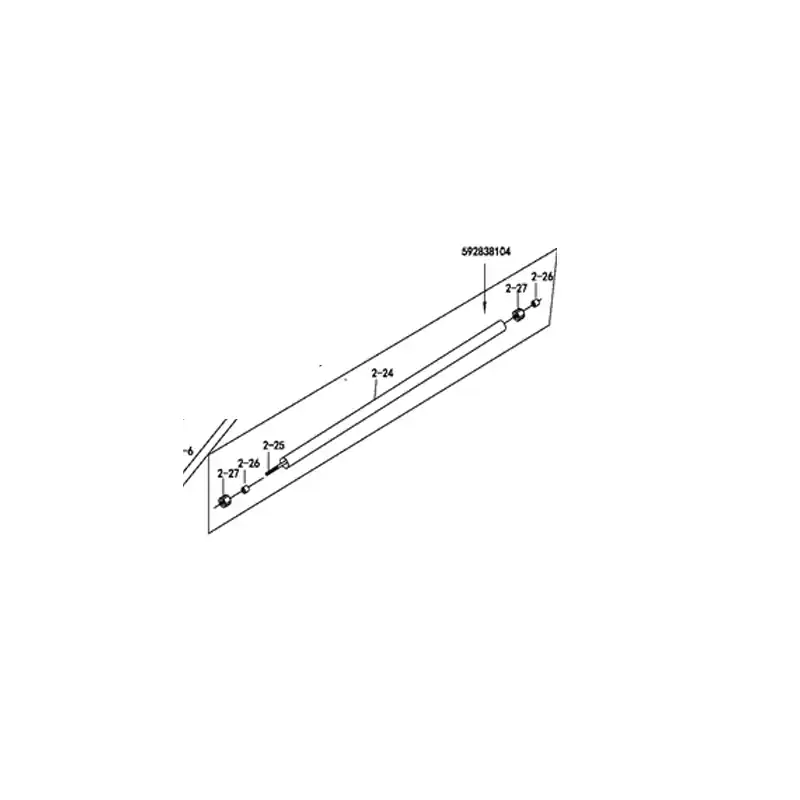 Tube transmission Husqvarna 592838104 – Pièce origine Offre Spéciale