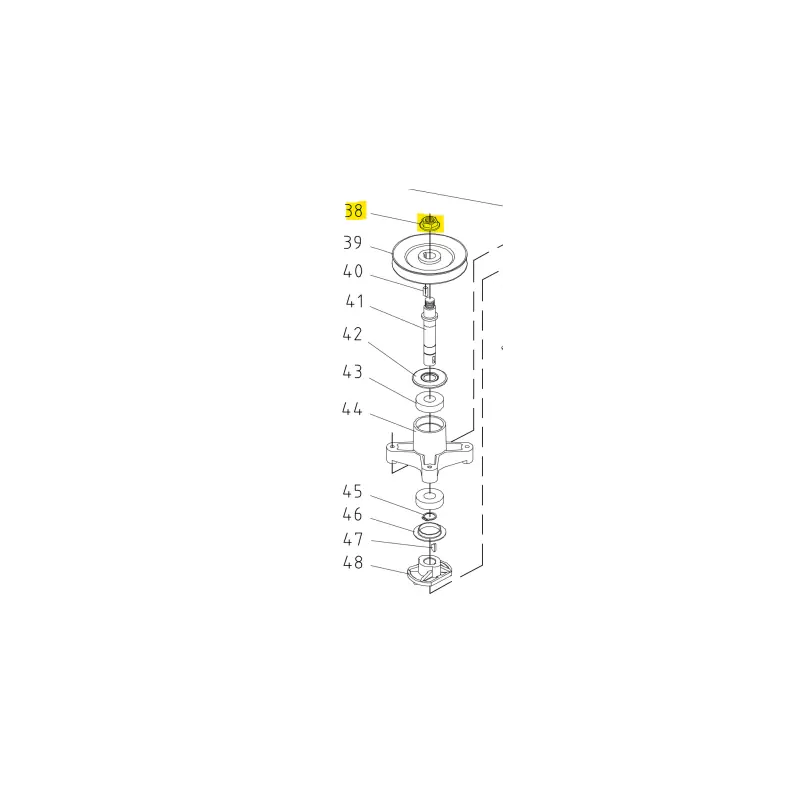 Seulement Aujourd&rsquo;hui Ecrou de poulie de palier de lame 20070627 – Pièce d‘origine