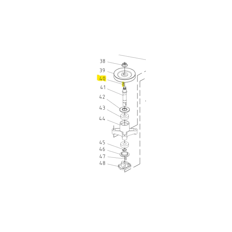 Clavette rectangulaire 20061650 arbre de palier – Pièce d‘origine Populaire