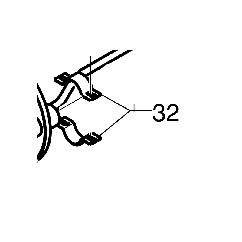 Remise support essieu tondeuse Husqvarna 531206652- Pièce d‘origine