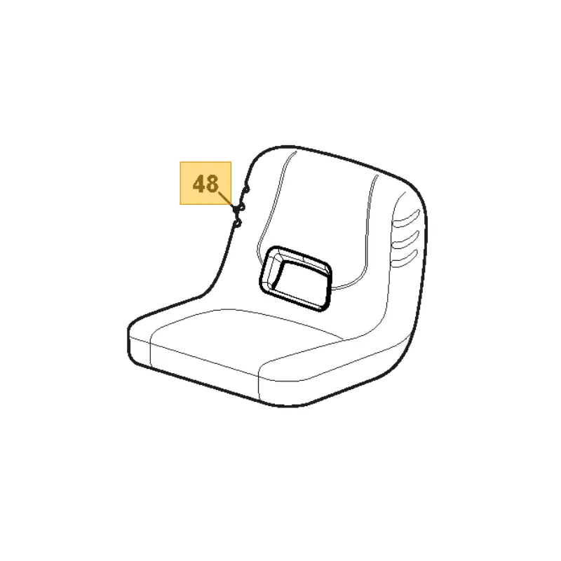 Siège 125722488/0 tracteur tondeuse GGP – Pièce d‘origine Commander Maintenant