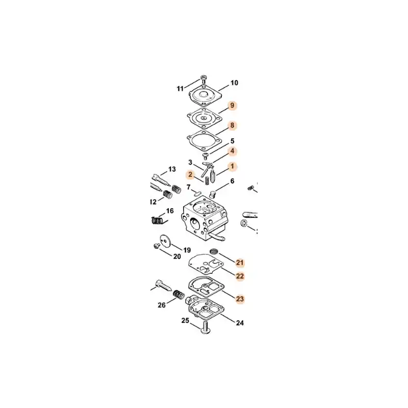 Jeu de joint 4132-007-1060 carburateur Stihl – Pièce d‘origine Seulement Aujourd&rsquo;hui