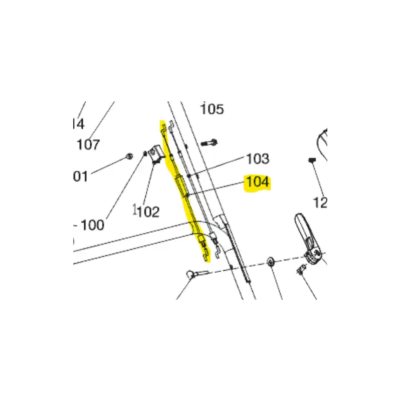 Prix Promo Câble de traction 2106800734A tondeuse Mac Allister / Titan – Pièce d‘origine