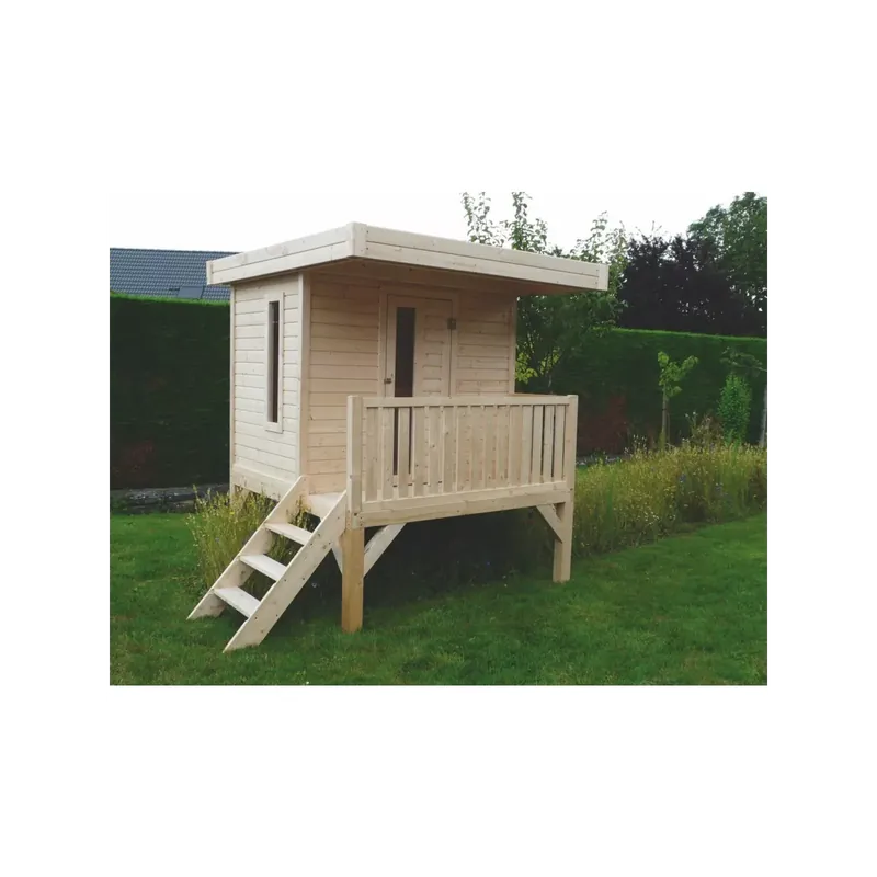 Meilleur Choix Solid Playhouse modern on stilts – S8414LD – Maisonette enfants