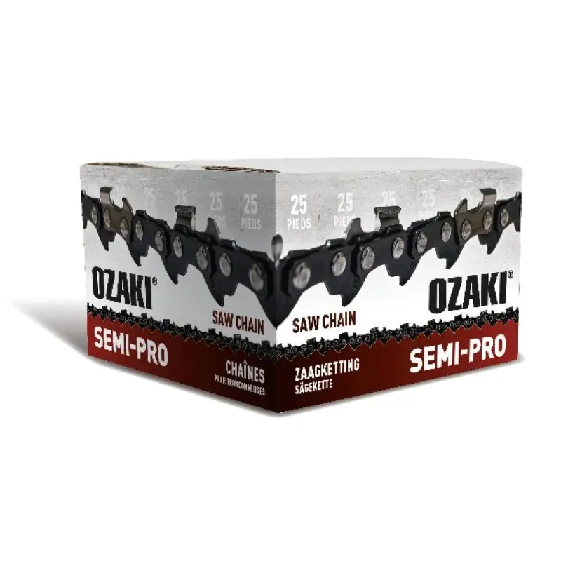 Rouleau de chaîne de tronçonneuse OZAKI ZK38LP50BL25P Quantité Limitée