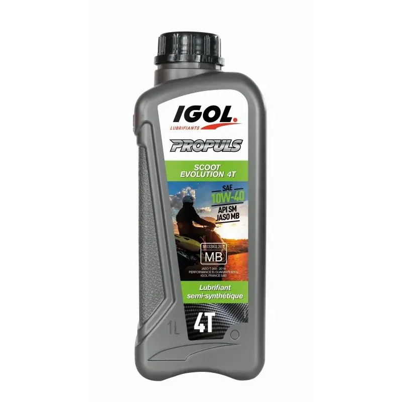 Prix Promo HUILE PROPULS SCOOT EVOLUTION 4T 10W-40 1L IGOL